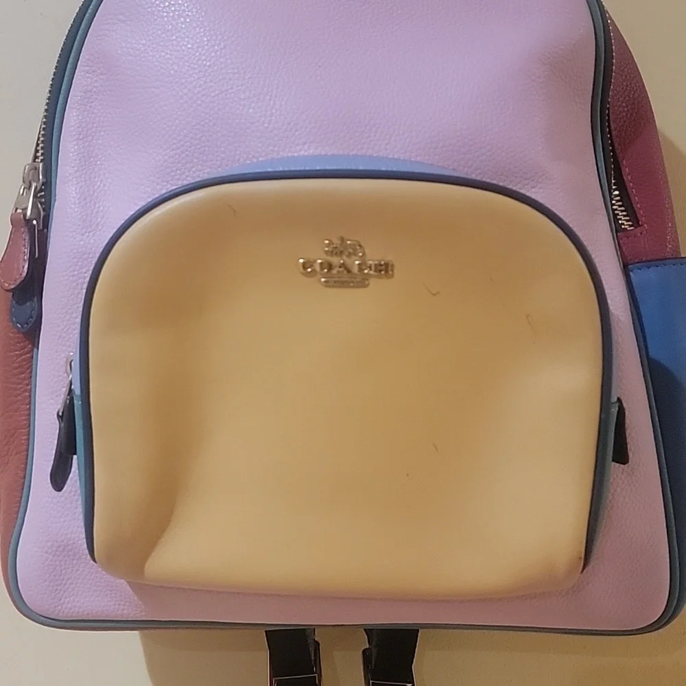 Coach Backpack In Color Block - Picture 5 of 13